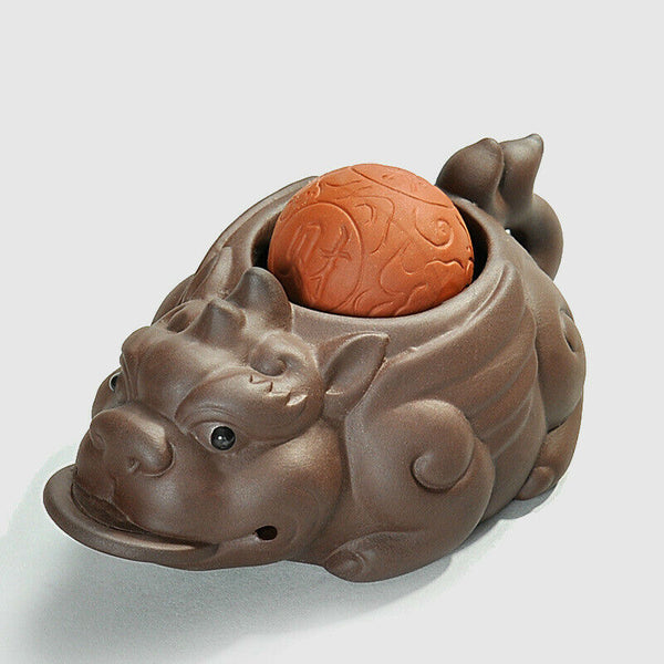 Tea Pet Yixing Brave Lucky Toad Boutique Tea Accessories Chinese Tea Pet