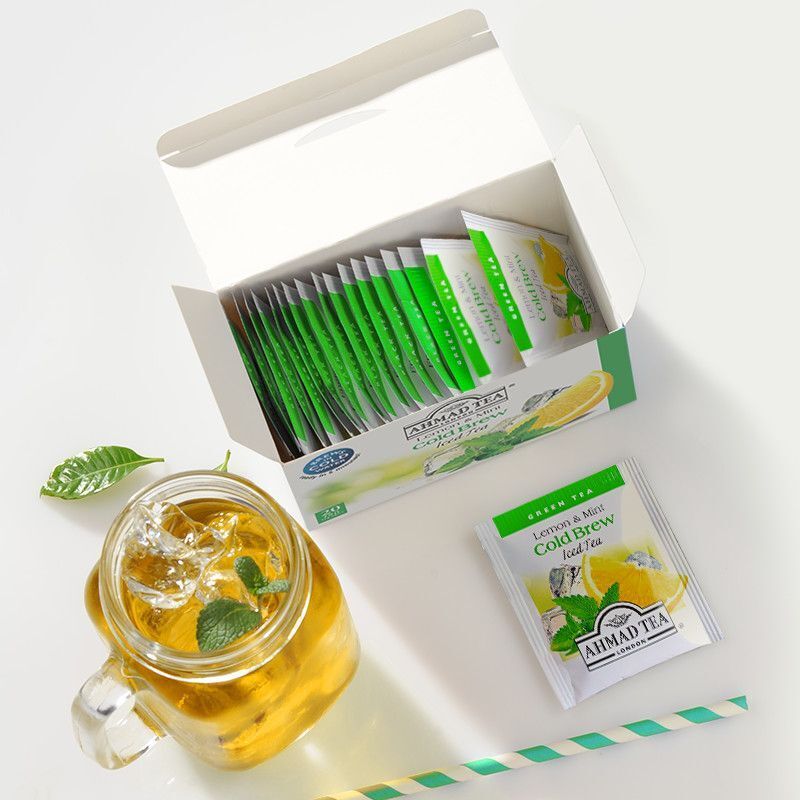 Cold Brew Lemon Mint Green Tea Cold Brew Crafted Fruit Tea Bags 20 Count Secondary image