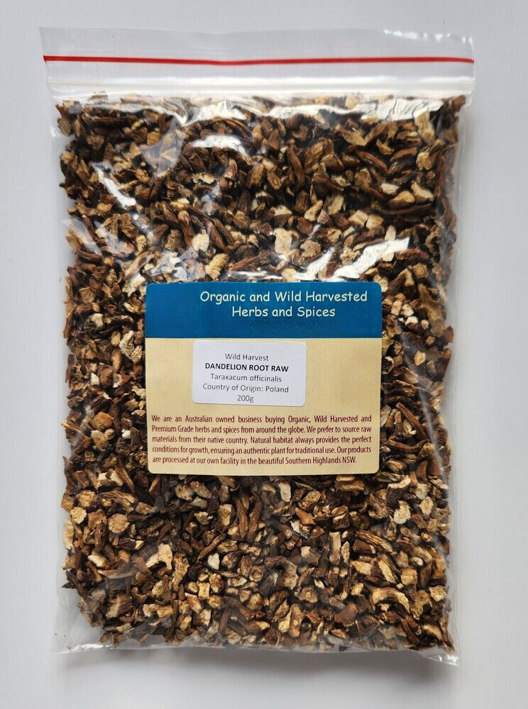 DANDELION ROOT RAW WILDHARVESTED HERBAL TEA 250g Taraxacum officinalis Herb Main image