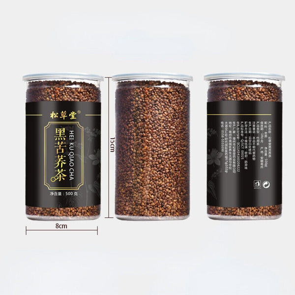 HelloYoung Healthy Premium Organic Herbal Tea Hei Ku Qiao Black Tartary Buckwheat Tea 500g