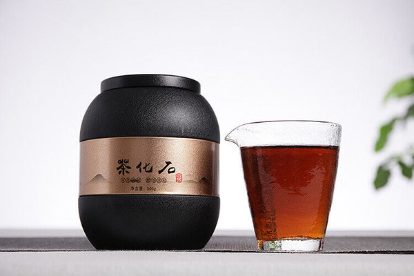 Yunnan Puerh Menghai Ripe Tea Jasmine Tea Fossil 500g Tin