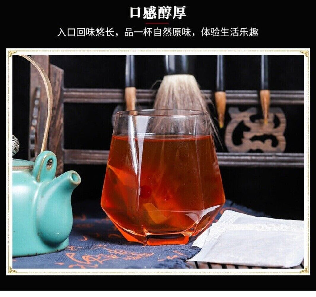 Premium Yu Zhu Kudzu Rose Date Goji Herbal Tea Bags Wellness Blend