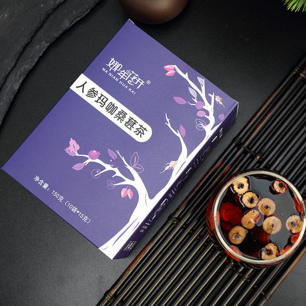 Ginseng Huangjing Wubao Tee Goji Maulbeere Red Jujube Gesundheit Erhaltender Tee
