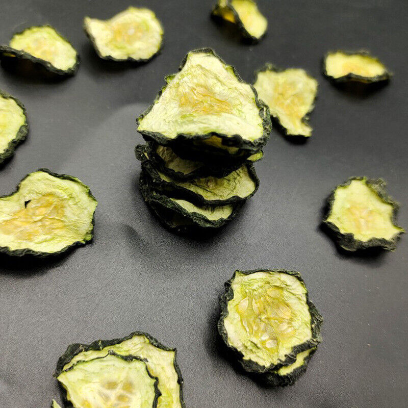 Dehydrated Cucumber Slices, Healthy Dry Vegetable Snack for Side Dish Main image