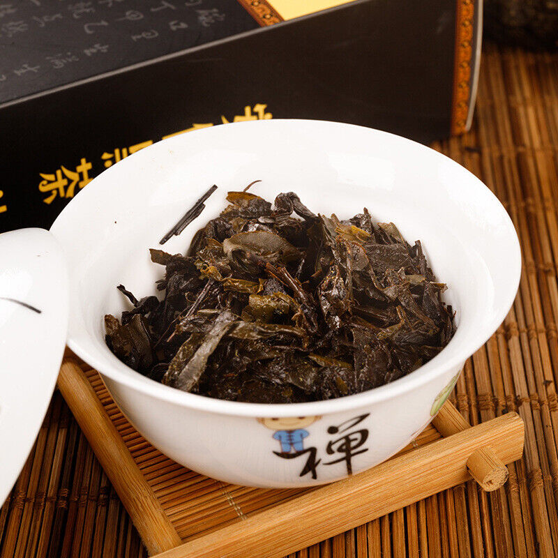HelloYoung 1kg Hunan  Anhua black tea hand-built por tea brick golden flower black tea