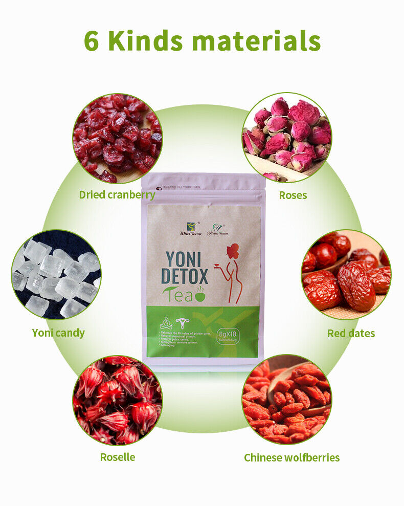Yoni Detox Tea Beauty Formula Cranberry Female for Women Health