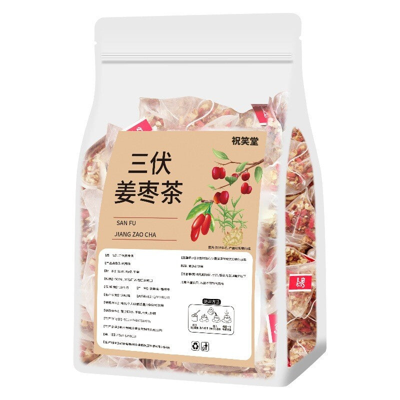 Red Dates & Ginger, Tea Bags Summer Ginger Date Tea, Cold Body Relief