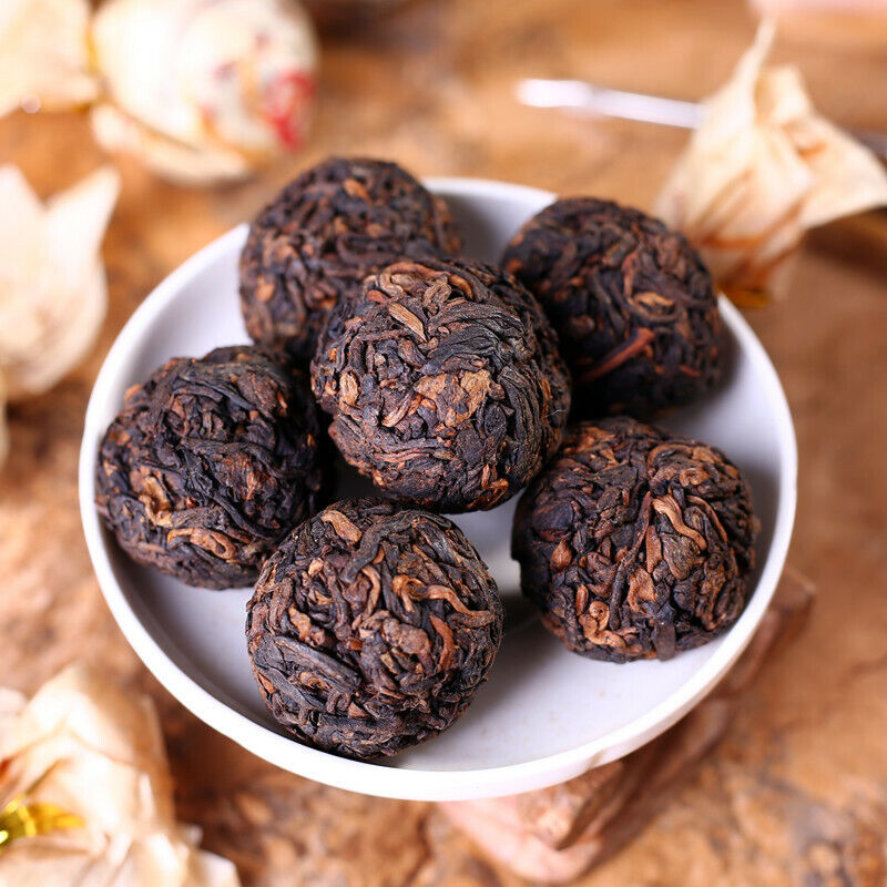 HelloYoung Pu-Erh Tuocha Big Leaf Species Pu'er Ripe Tea Fermented Pressed Black Tea 500g