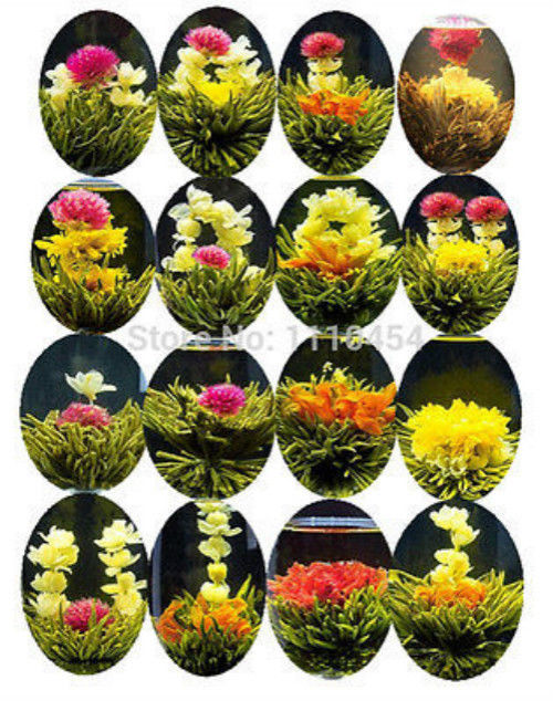 HelloYoung16 Kinds of Blooming Flower Tea Herbal Tea Great Fragrant Green Tea Handmade Main image