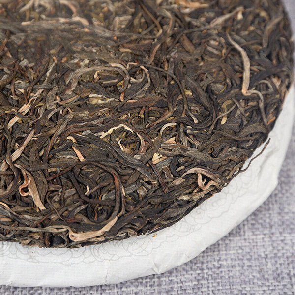 HelloYoung 357g Yunnan Raw Tea Lao Ban Zhang Raw Tea Cake Brown Mountain Tea