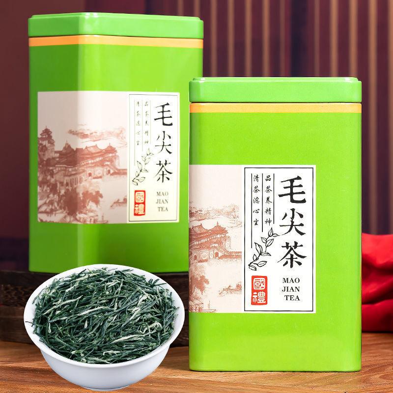 Green Tea Maojian Tea Strong Aroma High Mountain Mist Green Tea Canned 125g