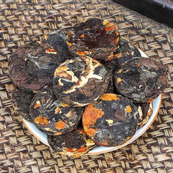 Fuding Orange Peel Shoumei Cake Opera Chenpi White Tea Mini White Tea Cake 250g
