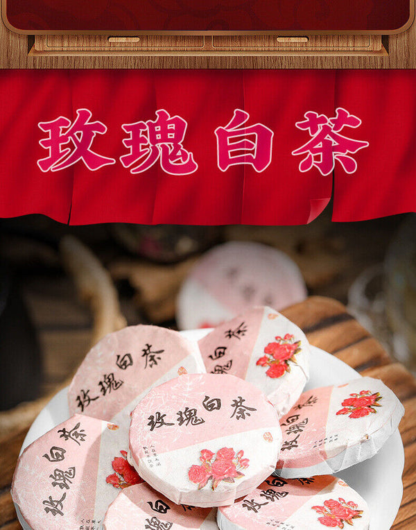 Authentic Fujian Rose White Tea Fuding Old White Tea Mini Tea Cake Rose Shoumei