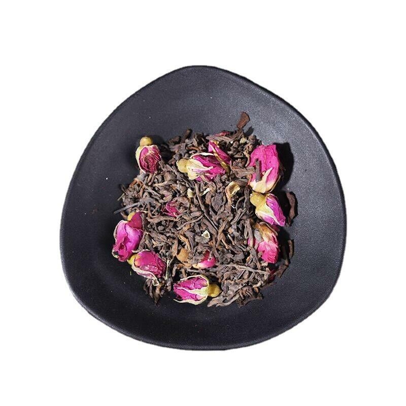 Rose Pu'er Tea Pu-Erh Black Tea  Triangle Tea Bags Package 45g / 15 Bags Secondary image