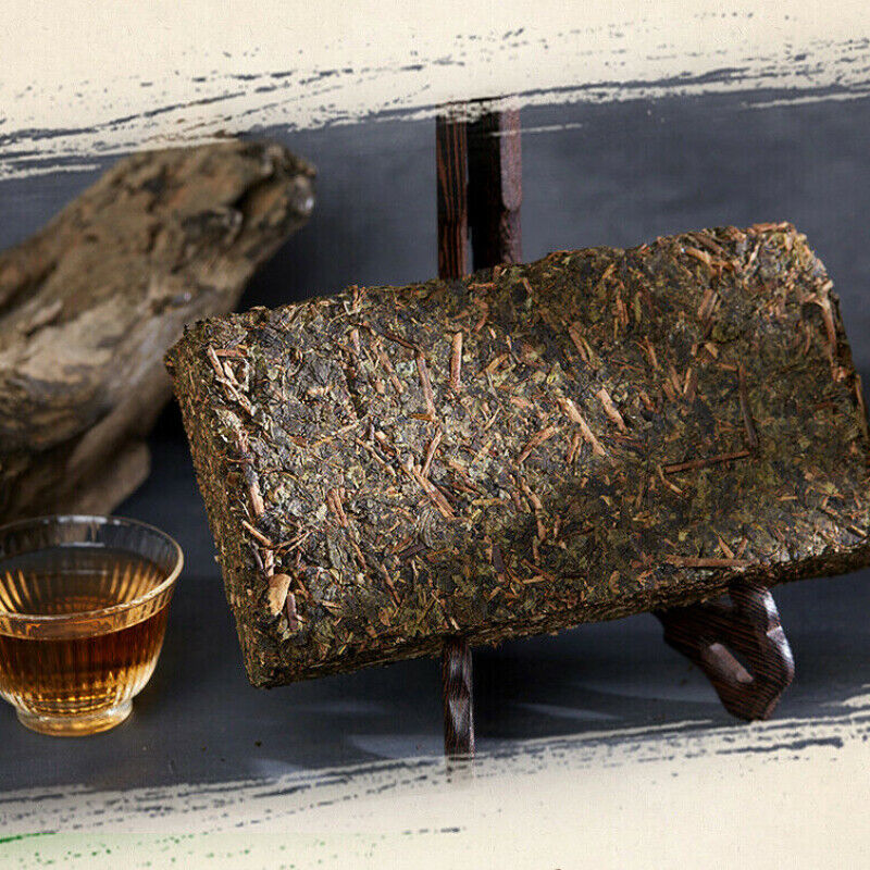 HelloYoung Hei Cha Fu Tea Brick Hunan Fu Tea Fucha Special Made Yiyang Anhua Dark Tea 300g Secondary image