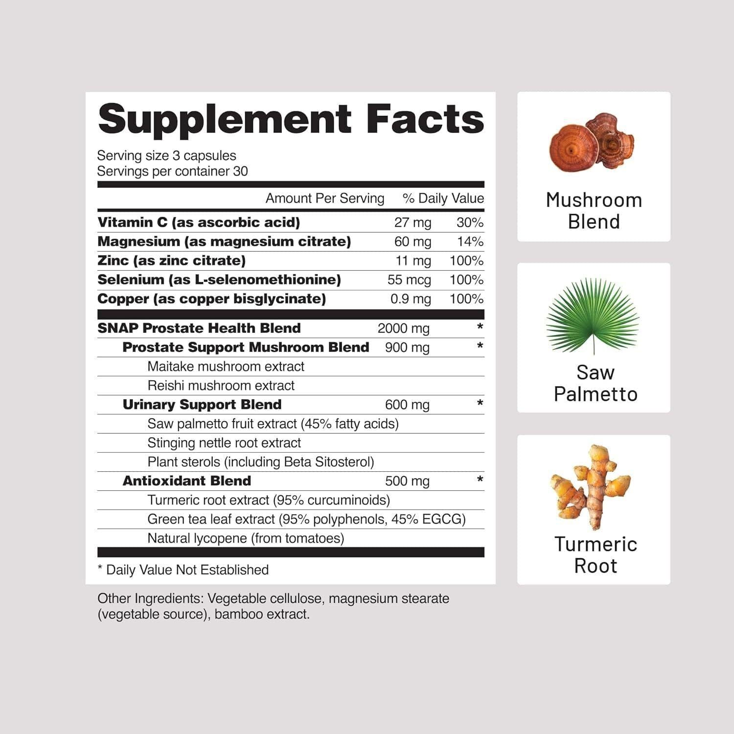 Prostate Health Capsules Natural Support for Men’s Wellness 60 Count