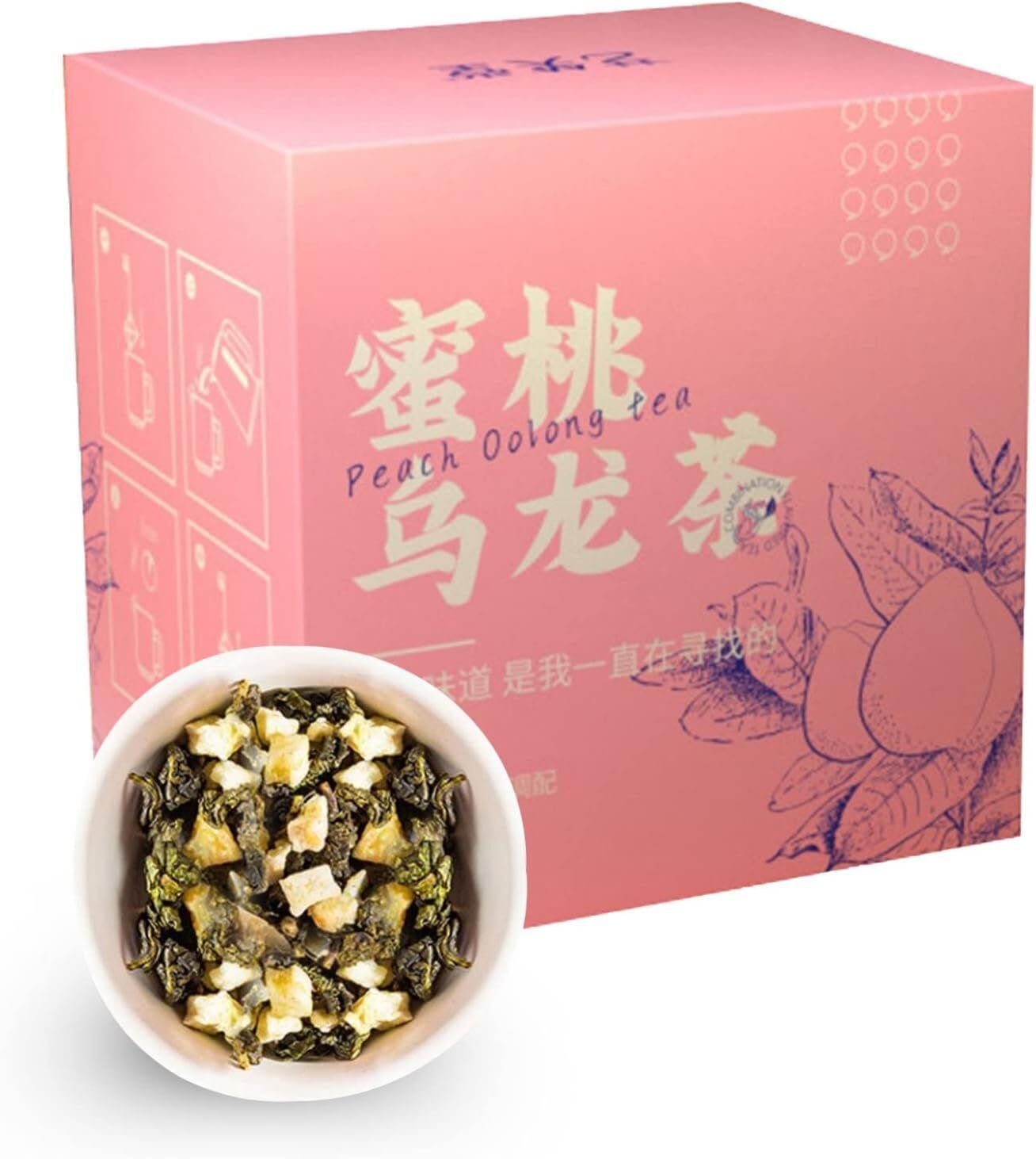 Pfirsich Oolong Tee 50g/1.8oz Weißer Pfirsich Früchteteebeutel Mit Fruchtigem Main image