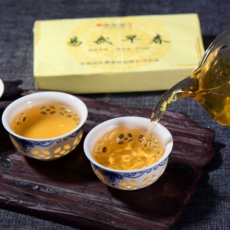 HelloYoung Yunnan Early Spring Pu-Erh Tea Old Tree Pu-erh Raw Tea Brick 250g Top Green Tea