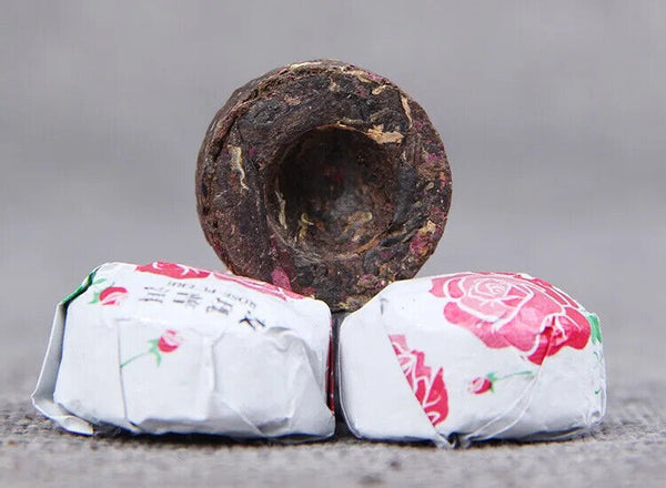Rose Pu Er Tea Yunnan Rose Flavor Mini Puer Tuo Cha Shu Puer Loose Flavor Tea