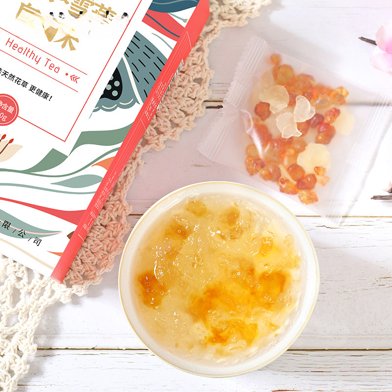 HelloYoung 15g*10 small packaging boxes peach gum soap horn rice snow swallow combination