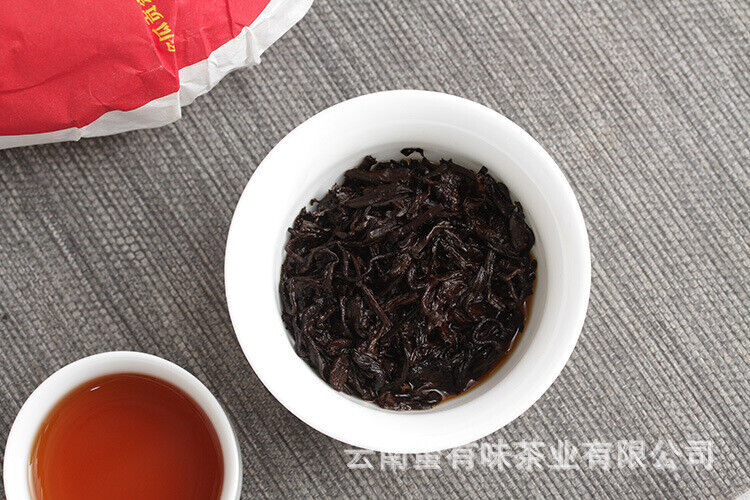 HelloYoung 1000g Yunnan Pu'er Tea Ruyi Golden Melon Ripe Tea Big Tree Old Tree Melon Tea