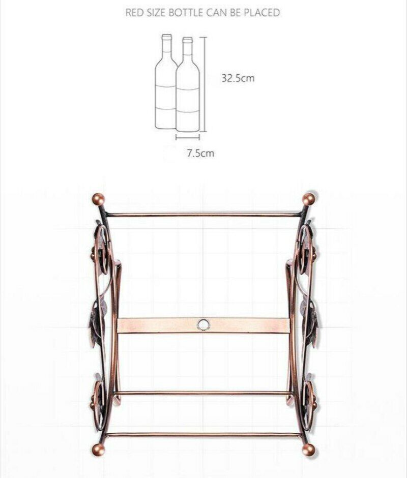 Maple Leaf Hollow Wine Rack Freestanding Goblet Holder Home Display Shelf Racks