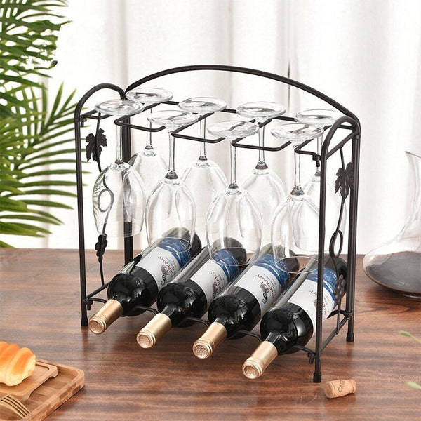 Creative Retro Wine Racks Multifunctional Kitchen Bar Decoration Bottle Holders