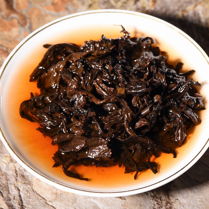 Yiqingyuan Pu'er Tea Ripe Tea Seal Yellow Brown 357g Pu'er Tea Cake