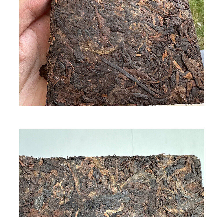 HelloYoung Brown Gold Leaf Puerh Brick Puerh Ripe Tea Brick Puerh Tea 250g/8.8OZ