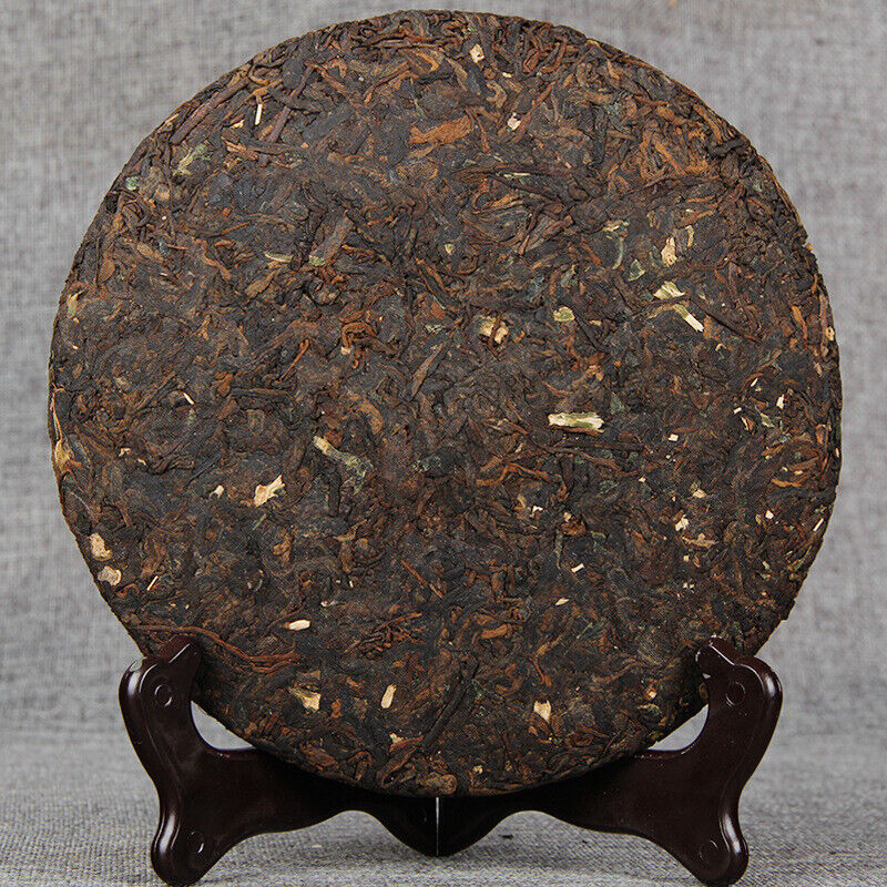 HelloYoung 357g Yunnan Pu'er Ripe Tea Cake 糯香普洱茶熟茶勐海七子饼糯米香普洱茶饼 357g