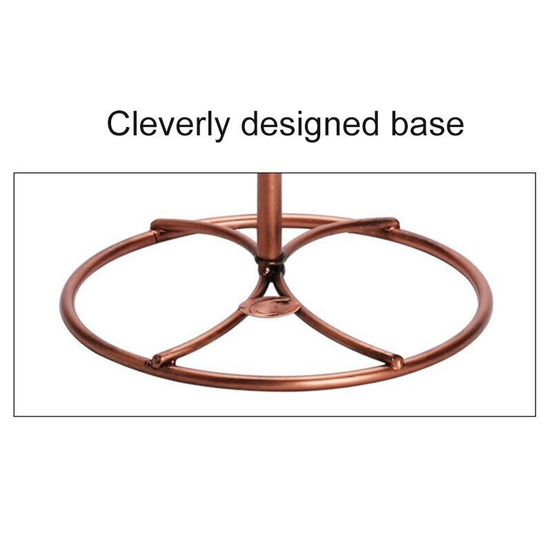 Wine Glass Holder Metal Wine Rack Hanging Bar Stand Bracket Goblet Holder Gift
