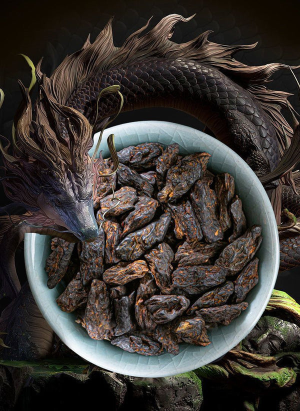 Yunnan Ancient Tree Puerh Crushed Silver Ripe Tea Glutinous Rice Fragrance 500g