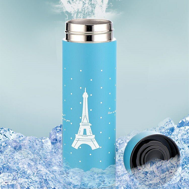Straight Sport Bottle Travel Camping Stainless Steel  Insulating Bottle Portable