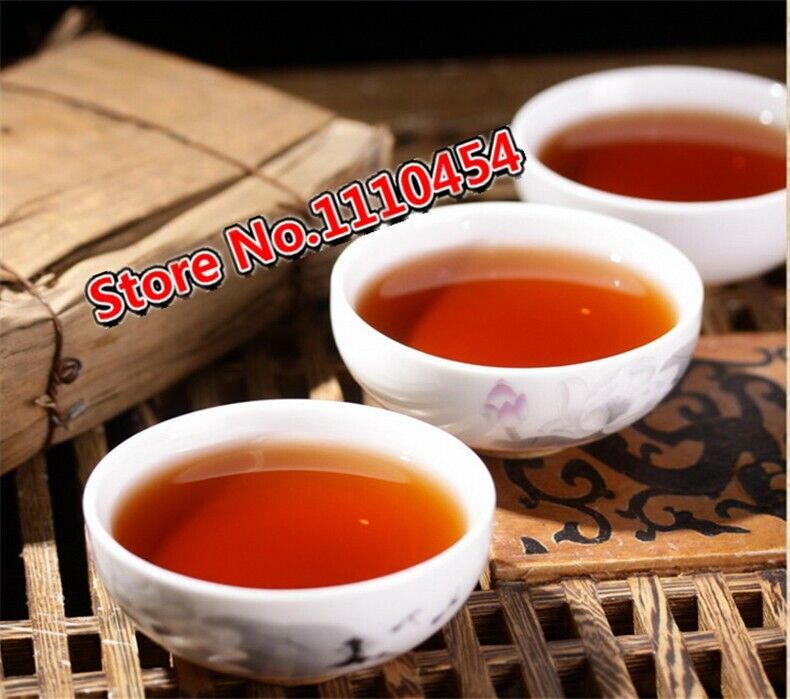 HelloYoung Pressed Tea Ecology Black Tea Yunnan Pu-Erh Tea Brick Organic Cooked Puer 250g