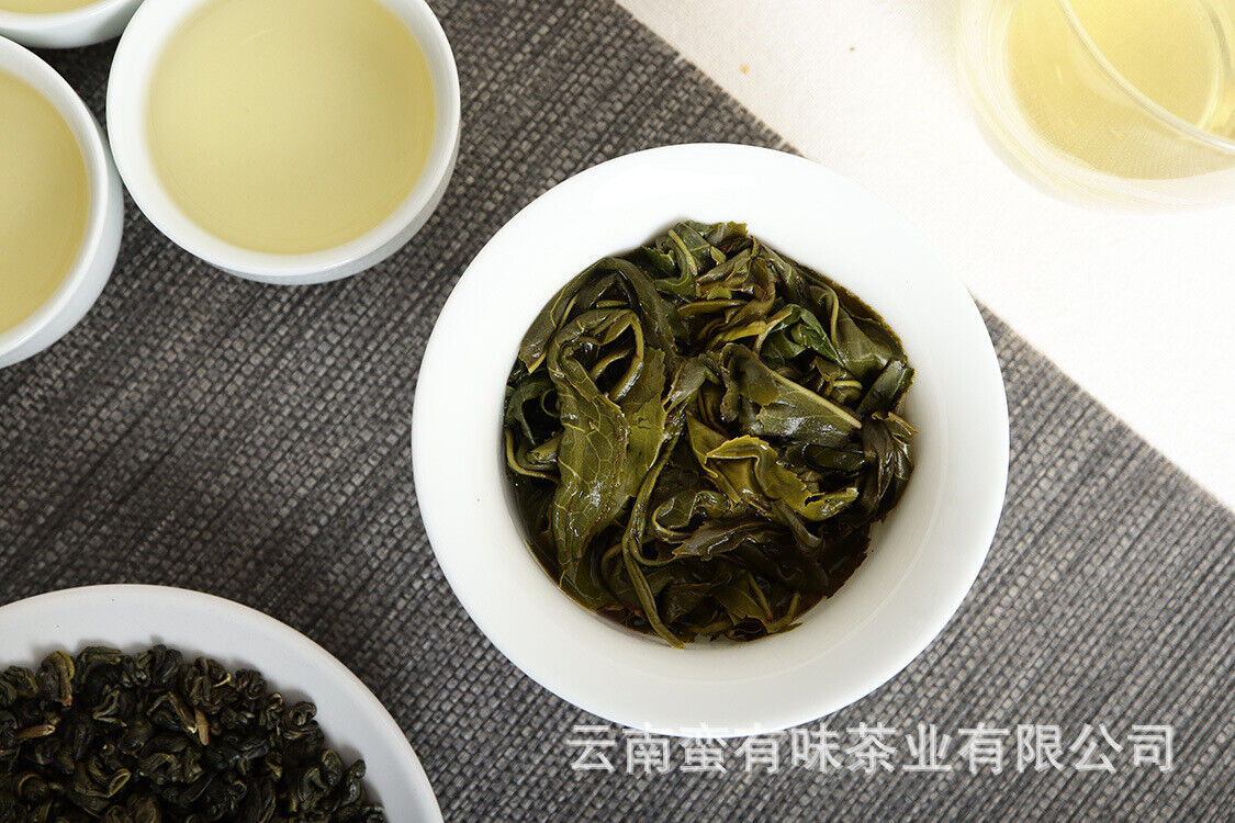 HelloYoung 500g bag Yunnan Yunnan Green Tea Puerh Tea Bi Luo Chun One bud and two leaves