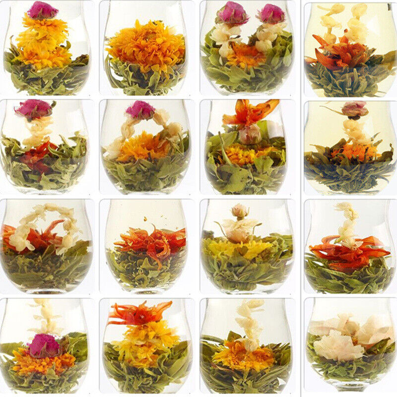 16Pcs Hot Sale Handmade Art Flower Blooming Tea Ball Beautiful Flowering Tea Main image