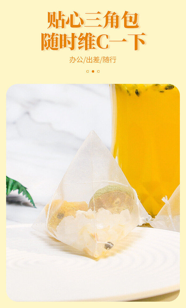 Passion Fruit Lemon Kumquat Tea Honey Freeze-dried Fruit Summer Cold Drink