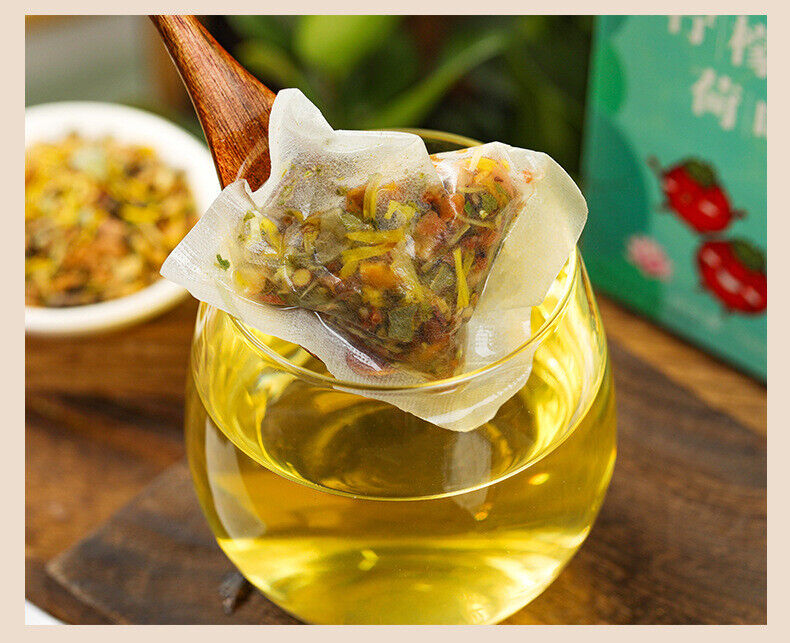HelloYoung 150g Lemon Hawthorn Lotus Leaf Tea Non-fat Flow Tea Bags Infusion Healthy Tea