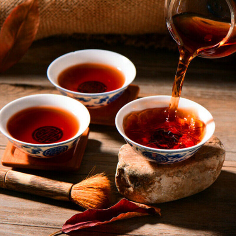 HelloYoung TeaBig Tree Ripe Tea 357g Chinese Black Tea Yunnan Pu-Erh Tea Premium Palace