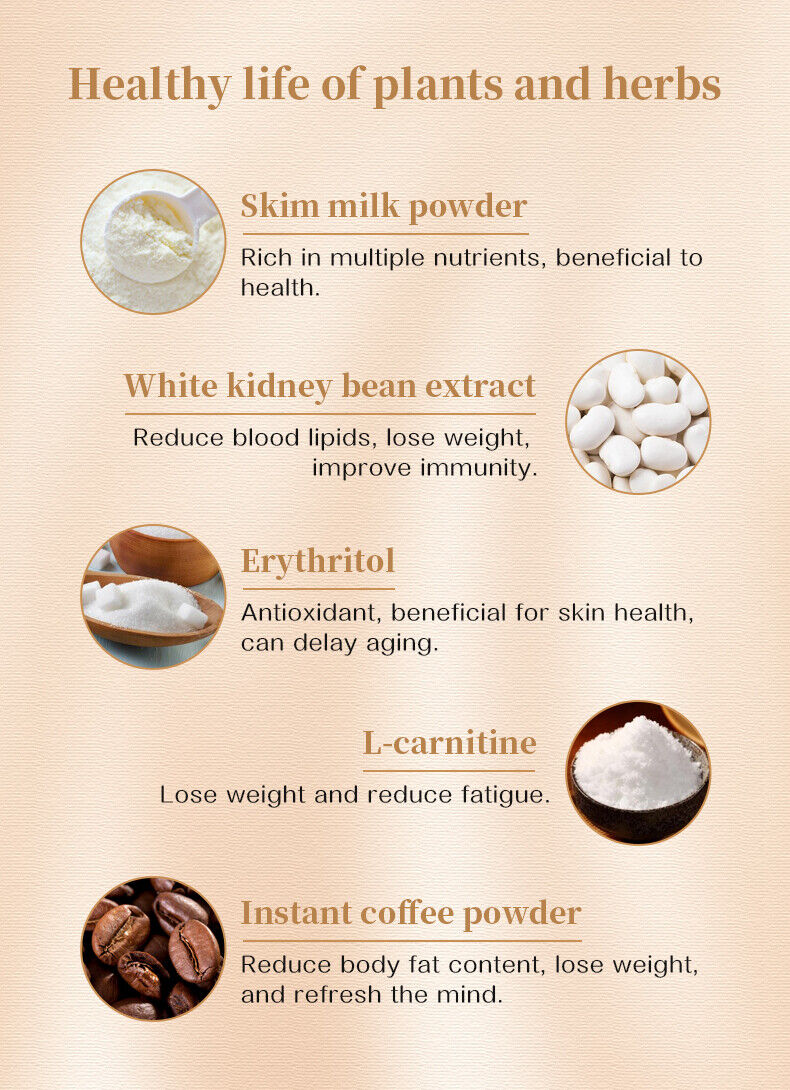 Slimming Tea Weight Loss White Kidney Beanfat Flow Milk Tea 10g*10 bags