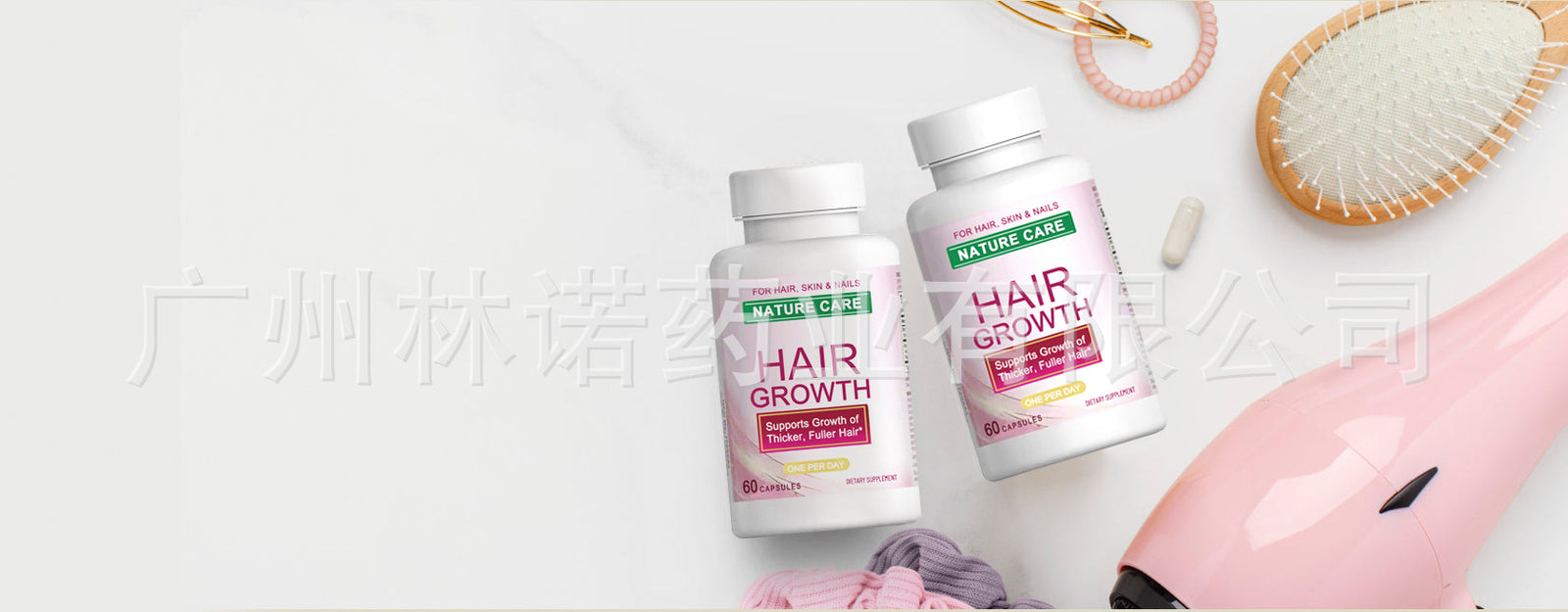 2bottles Hair Growth |Supports Growth of Thicker,Fuller Hair,60 Count