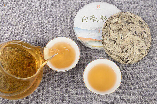 Baihao Silver Needle Yunnan White Tea Jinggu Baihao Big Bud Head 100g/cake