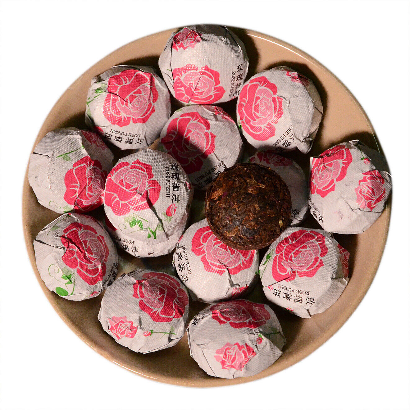 HelloYoung 500g Yunnan Pu'er Tea Leaves Jindian Tea Factory Rose Flavor Small Tuo Tea Ripe Main image