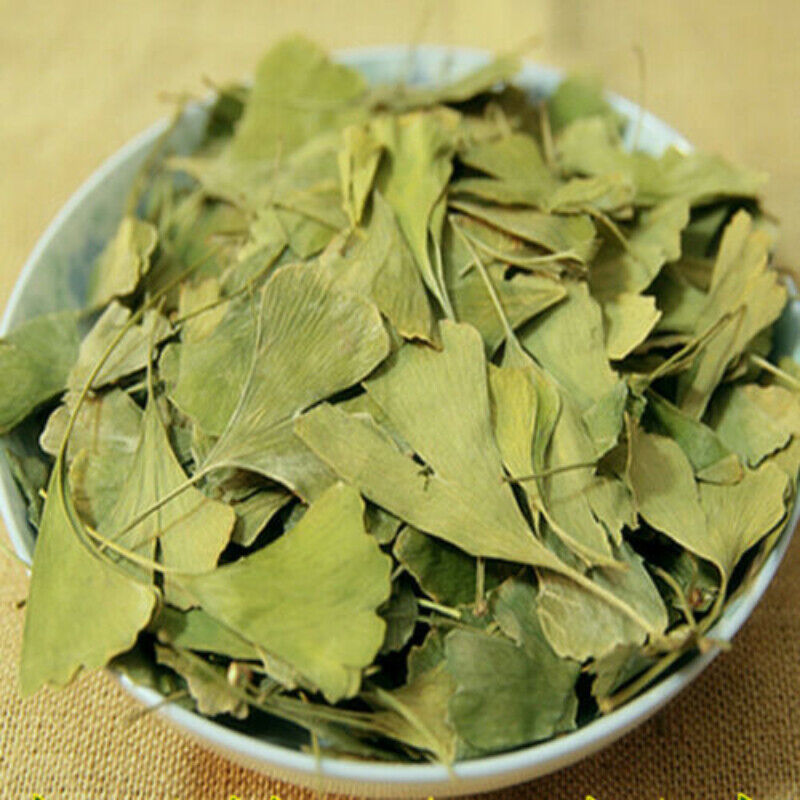 HelloYoung Pure Natural Anti-aging Green Herbal Tea Dried Ginkgo Biloba Leaf Tea 500g Secondary image