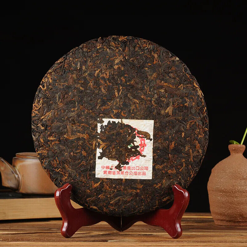 HelloYoung Aged Zhong Cha Green Seal Chinese Pu er Tea Yunnan Cooked Puer Ripe 357g