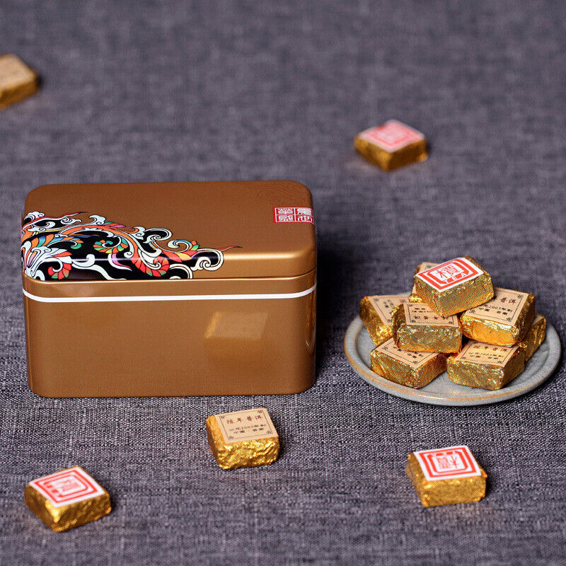 Yunnan Pu-erh Tea Aged Pu-erh Highly Aromatic Ripe Tea Leaves Small Bricks 250g Main image