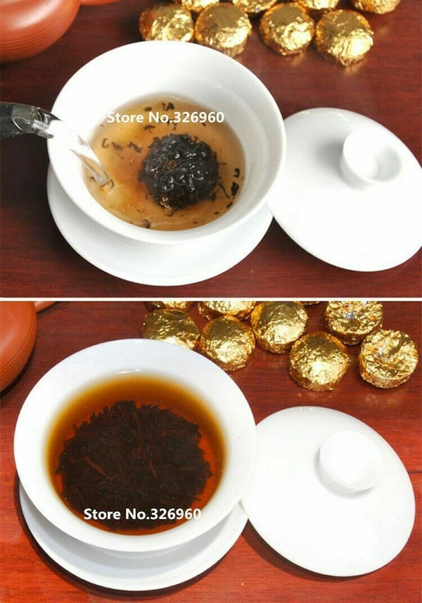 Yunnan Bio Puerh Tee Mini Tuo Schwarzer Tee Kräuter Gesundes Getränk Geschenke