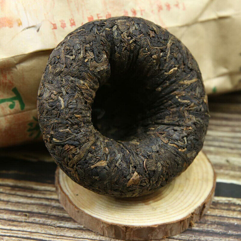 HelloYoung Aged Green Pu Erh Tea Raw Pu Erh Tea Xia Guan "Da Zhong Tuo Cha" 100g Secondary image
