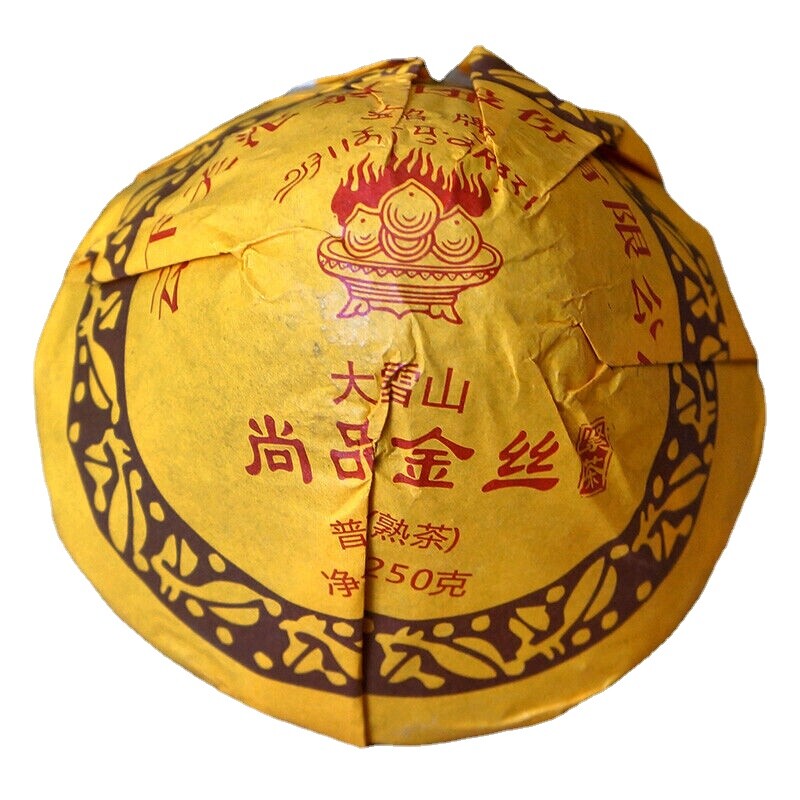 250g Big Snowy Mountain Xiaguan Mushroom Shape Aged Pu-erh Tea Cooked Ripe Puer Main image