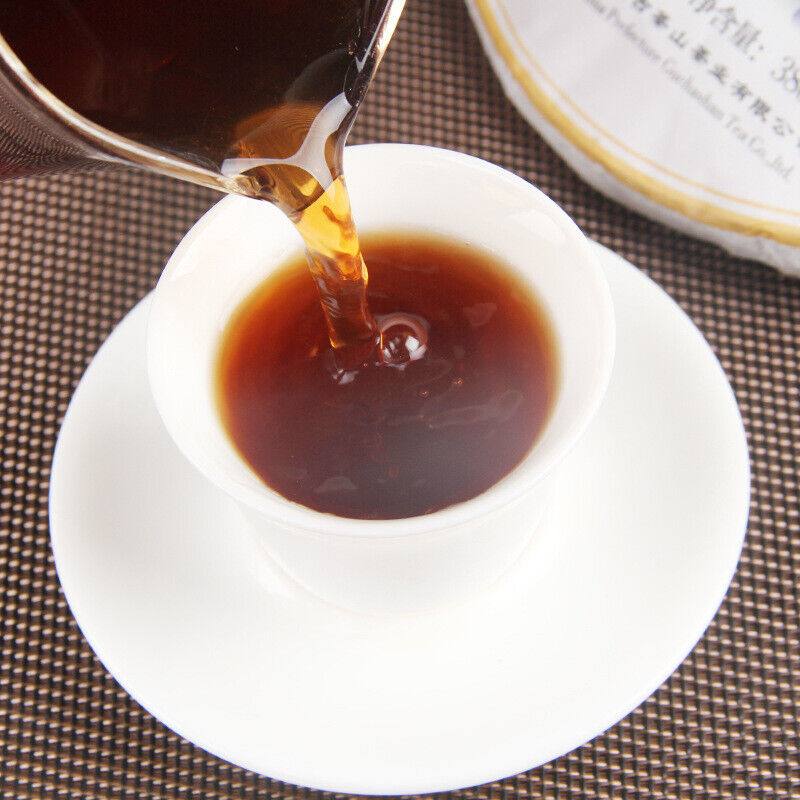 380g Premium Old Pu-Erh Cooked Tea Cake Yunnan Ancient Tree Puerh Black Tea